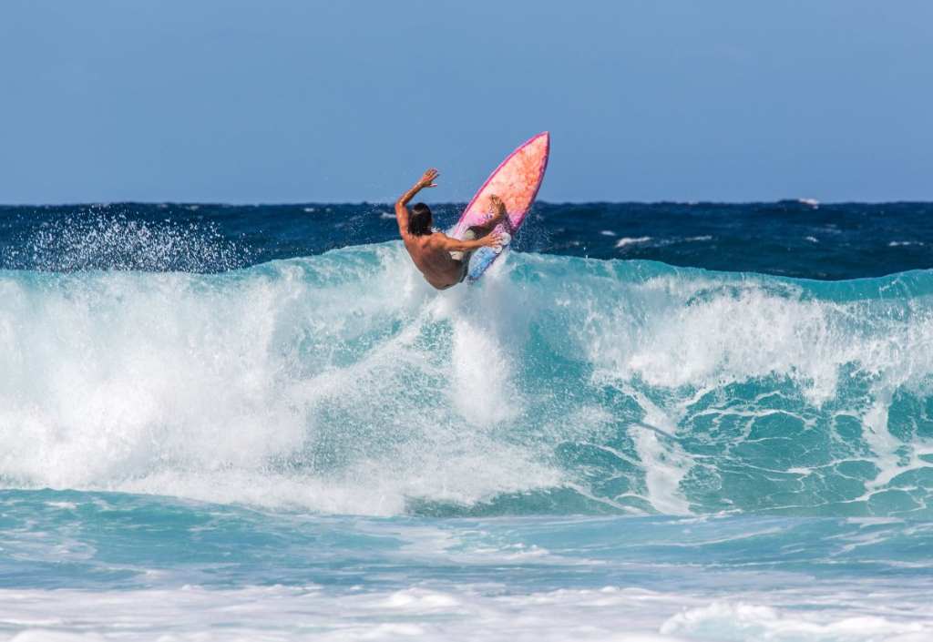 Competing Surfers
