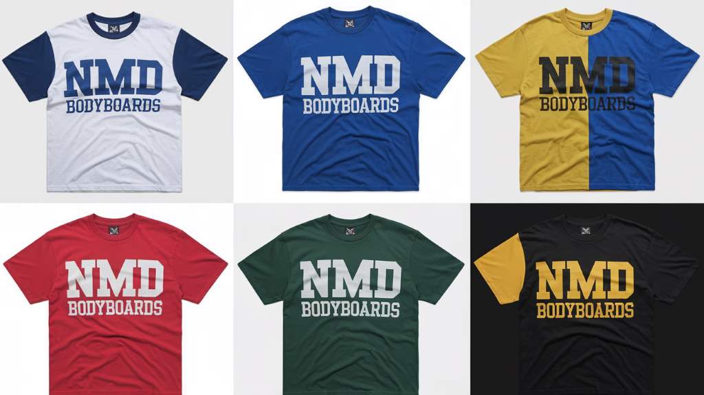 NMD Bodyboards t shirts