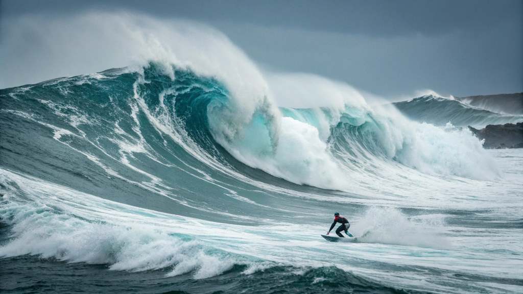 Enigmatic and Perilous Square Sea Waves During Surfing
