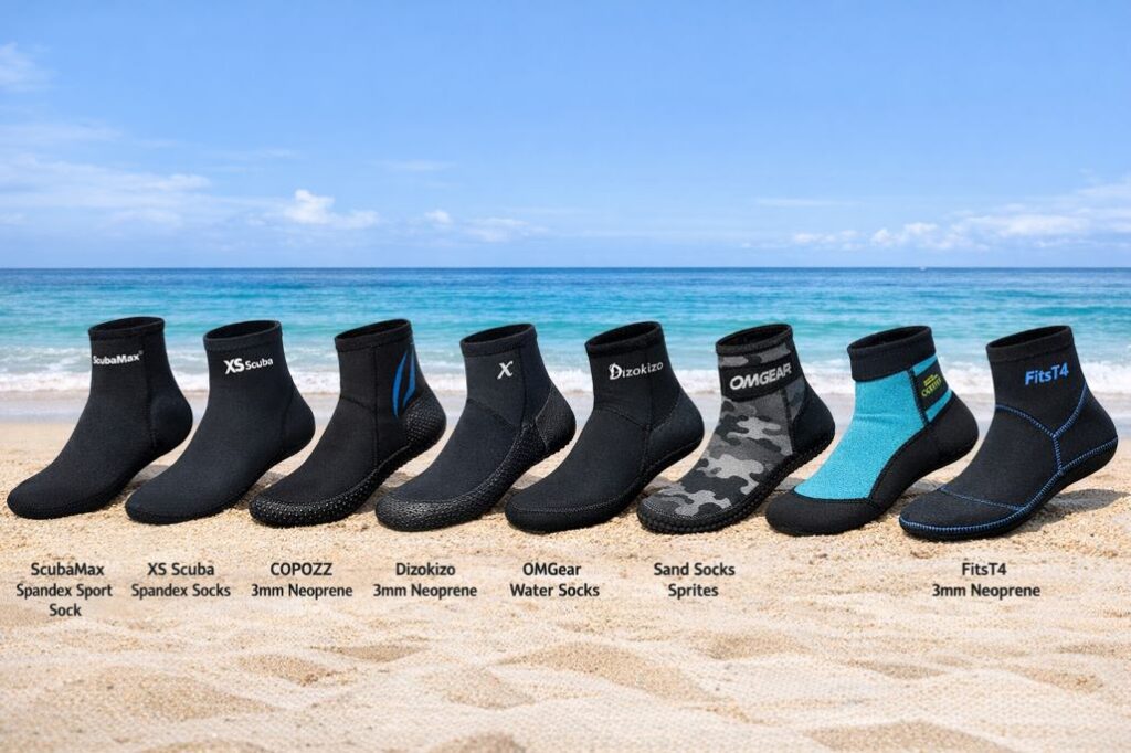 Best affordable diving and water socks in 2026 comparison for snorkeling, swimming, and beach protection