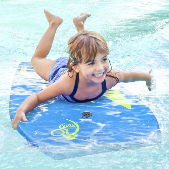Bo-Toys lightweight EPS core bodyboard designed for beach surfing and beginner wave riding