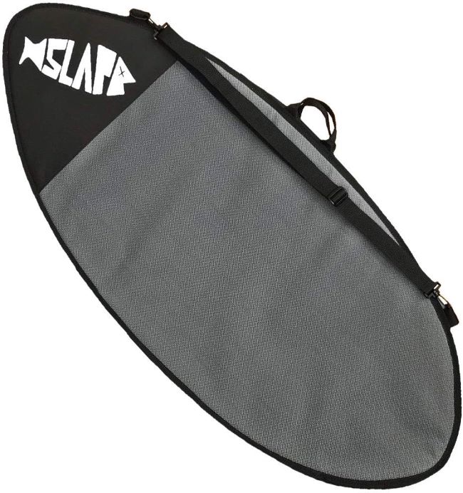 Slapfish fully padded skimboard carry bag (46"–53") designed for secure storage and travel protection of skimboards and surfboards