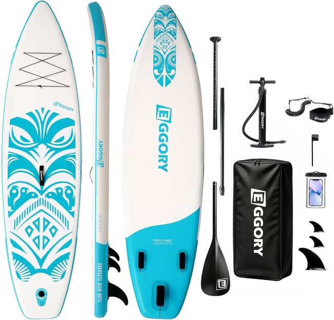 EGGORY inflatable paddle board on the water in Florida
