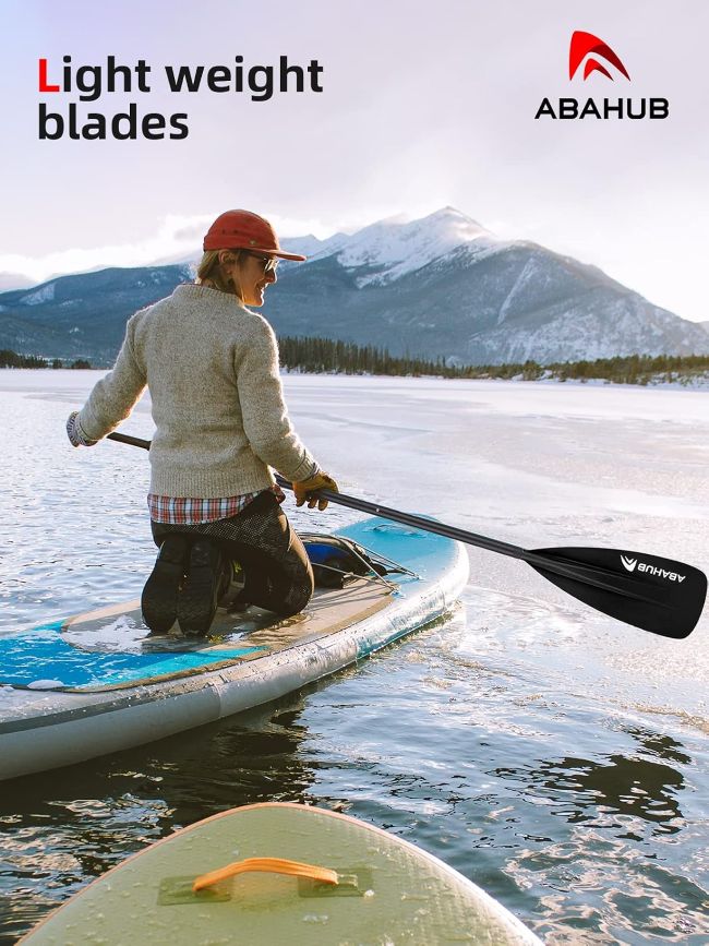 Abahub adjustable aluminum paddle designed for inflatable and hard SUP boards