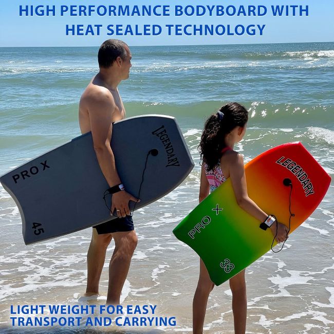 GYN Trade Legendary Pro X bodyboard with heat-sealed construction for reliable rides