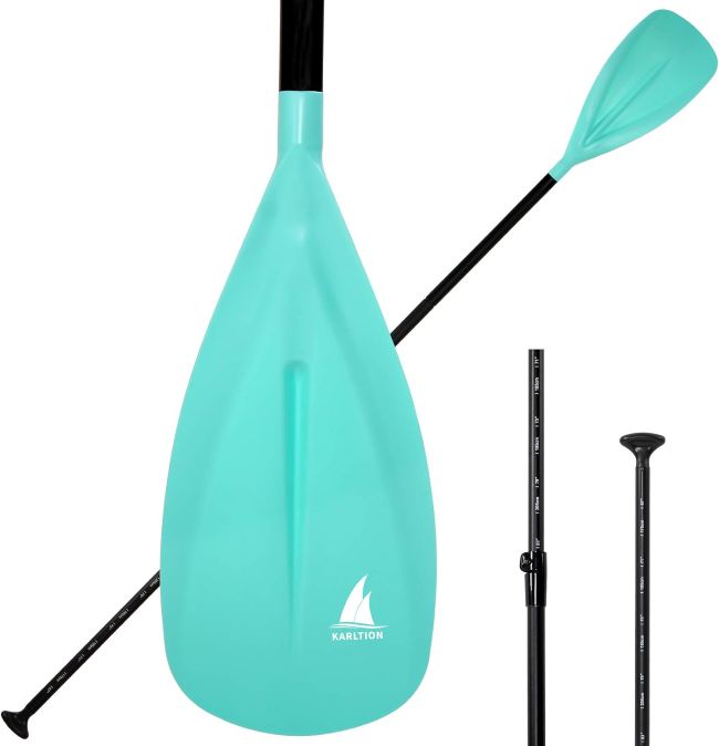 Karltion SUP Paddle with lightweight glass fiber blade for stand-up paddleboarding