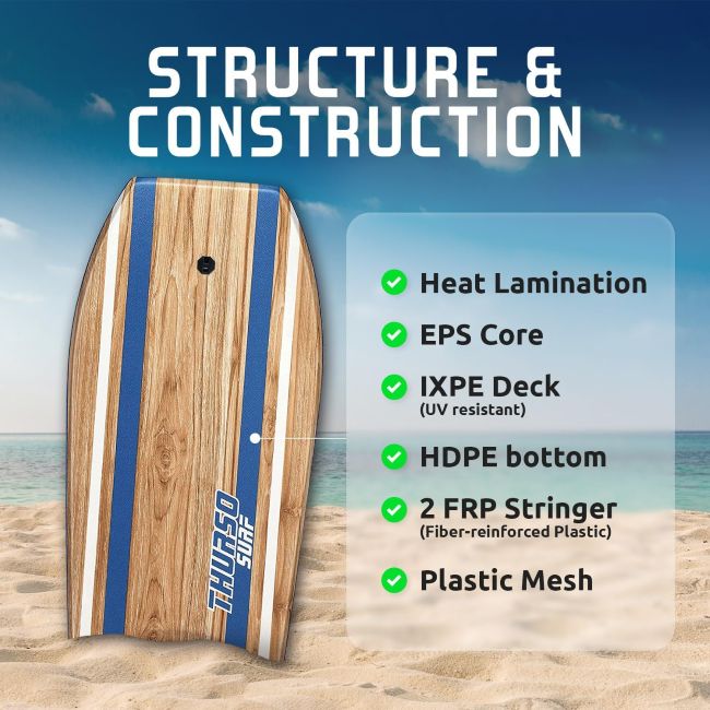 THURSO SURF Quill 42-inch bodyboard designed for stable, buoyant beach rides