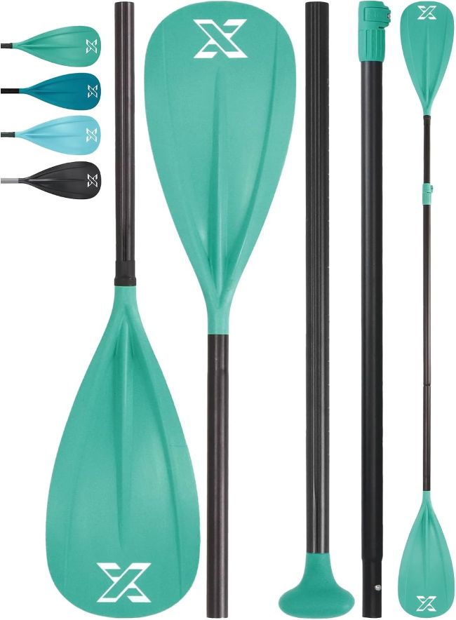 ZLX adjustable SUP paddle with durable fiber blade for stand-up paddleboarding